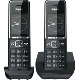Gigaset - COMFORT 550 DUO - Huistelefoon - Zwart - Draadloos - Set met 2 handsets
