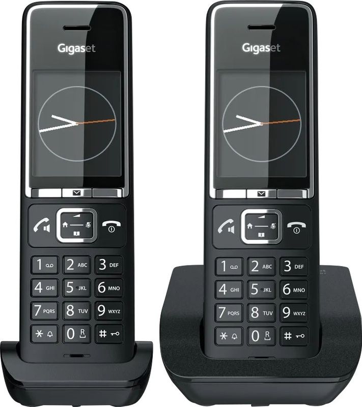 Gigaset - COMFORT 550 DUO - Huistelefoon - Zwart - Draadloos - Set met 2 handsets