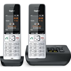 Gigaset COMFORT 500A duo zilver-zwart, Telefoon, Zilver, Zwart