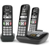 GIGASET A735A Trio - Huistelefoon - Zwart - DECT-telefoon met uitstekende audiofuncties