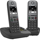 Gigaset A705A Duo - Huistelefoon Zwart - Twee Handsets Met Handsfree-Functie