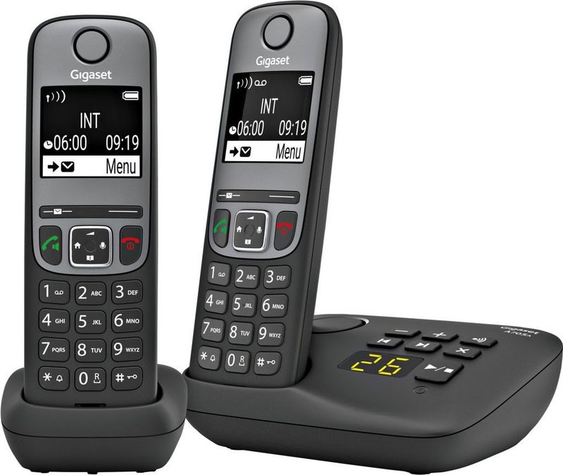 Gigaset A705A Duo - Huistelefoon Zwart - Twee Handsets Met Handsfree-Functie