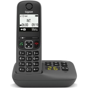 Gigaset AS490A - Telefoon - Zwart - Draadloze DECT-telefoon - 300 meter bereik