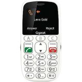 Gigaset GL390 wit GSM - mobiele telefoon voor senioren met SOS-noodoproepknop, groot 2,2 inch kleurendisplay - eenvoudige bediening grote enkele toetsen, compatibel met gehoorapparaat, compacte