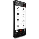 Gigaset GS5 Senior Smartphone met flipcase, eenvoudig te bedienen gebruikersinterface, SOS-functie - 4 GB RAM + 64 GB, Android 12, groot FHD+ display, vooraf geïnstalleerde displaybescherming, grijs