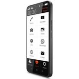 Gigaset GS5 Senior Smartphone met flipcase, eenvoudig te bedienen gebruikersinterface, SOS-functie - 4 GB RAM + 64 GB, Android 12, groot FHD+ display, vooraf geïnstalleerde displaybescherming, grijs