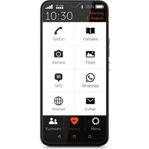 Gigaset GS5 senior smartphone - Eenvoudige en gebruiksvriendelijke menu - SOS-functie - 4GB RAM + 64 GB - FHD+ display met vooraf aangebrachte schermbeveiliging & opvouwbare hoes - Android 12
