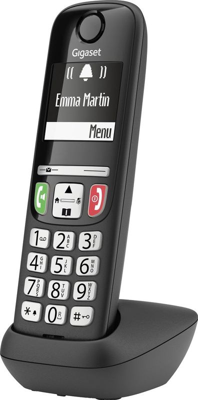 Gigaset - A735 - Draadloze DECT Telefoon - Zwart - Geschikt voor Senioren