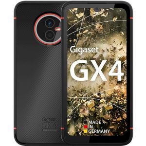 Gigaset GX4 Outdoor Smartphone – Militaire Standaard – Waterdicht IP68-6,1 inch HD+ V-Notch Display met Corning Gorilla Glass – 64 GB + 4 GB RAM – 48 MP camera – Snel opladen – Android 12, zwart