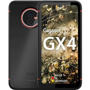 Gigaset GX4 Smartphone voor buitengebruik - Militaire norm - Stof & Waterdicht IP68-6,1"" HD+ V-Notch Display met Gorilla Glass - 64GB+4GB RAM - 48MP Camera, Snel opladen, Android 14 geschikt, zwart