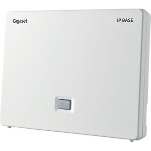 Gigaset IP BASE - DECT-Basisstation voor je eigen communicatiesysteem - ondersteunt 6 handsets - toegang tot Google en Office 365 contacten - centraal telefoonboek - 3x antwoordapparaat, wit