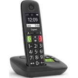 Gigaset - E290AR DUO - Draadloze Huistelefoon - Zwart - Ergonomisch Ontwerp