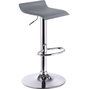 Rootz Barhocker - Kruk - Zitbank - Tegenstoel - Loungezit - Draaibaar Zitstok - Bistrobank - Grijs - 63-83cm Hoogte