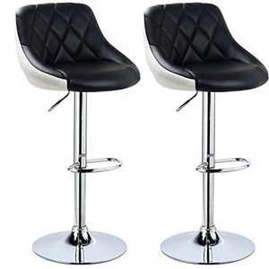 Woltu Barhocker (2 St), Design 2 farbig Barhocker mit Griff, Höhenverstellung