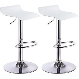 Nolon Nino-Fé Barkrukken Set Van 2 Teddy Gebroken Wit - Zwart Onderstel 75 Cm Stof Barkruk Met Rugleuning