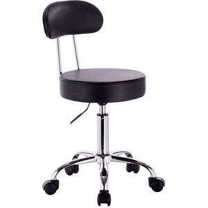 Rootz Ergonomische Draaikruk - Comfortabele Bureaustoel - Verstelbare Bureaustoel - Zwart - 47-59 cm Hoogte
