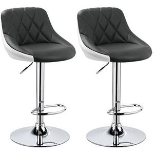 Woltu Barhocker (2 St), Design 2 farbig Barhocker mit Griff, Höhenverstellung
