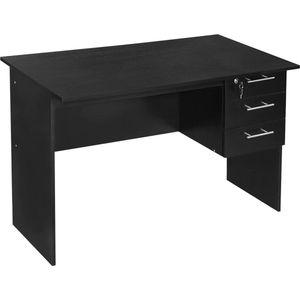 Rootz Bureau - Werkstation - Schrijftafel - Computerbureau - Studeertafel - Gaming Station - Werkruimte - Zwart - 120x75x59 cm