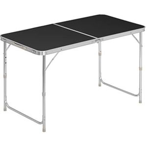 WOLTU 1 Picknicktafel inklapbaar in MDF en aluminium,campingtafel hoogte verstelbaar,Zwart CPT8122sz