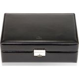 Sacher - 70028/17 - Sieradendoos - zwart - Leer - Afsluitbaar