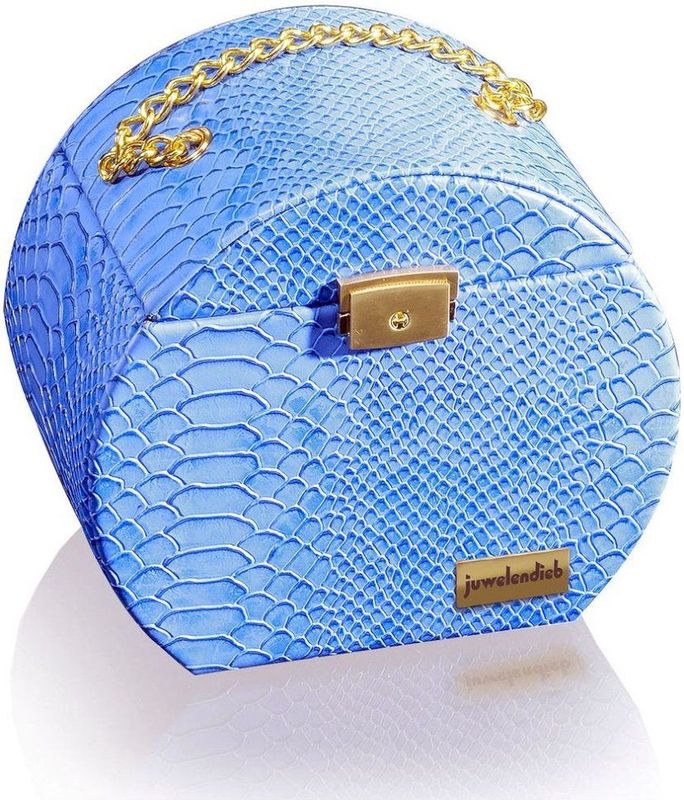 Juwelendieb - 70003/17 - Sieradendoos - Blauw - Afsluitbaar