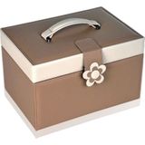 Sacher - Juwelendoosje - Imitatieleer - Voor Opslag Van Colliers - 18 x 27 x 16 cm