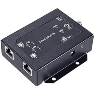 Wantec 2wIP E Adapter PoE-BNC Client/Ontvanger 2-Poort, Netwerk accessoires
