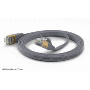 wantec wantecWire Patchkabel CAT6A extraflach FTP grau 2,0m