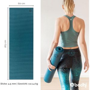 Yogamat van pvc, vrij van schadelijke stoffen, antislip en wasbaar, perfect voor beginners, oefenmat voor fitness, pilates en gymnastiek, 183 x 60 x 4 mm, in meerdere kleuren