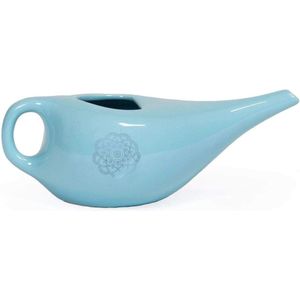 bodhi NETI POT, Neti keramische kan met mandala, kruik voor neusspoeling of neusdouche, Nethi I pot