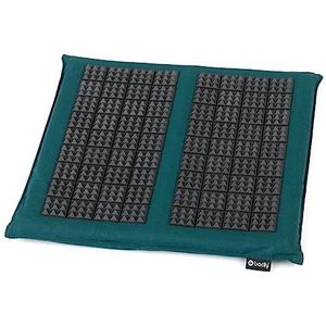 Bodhi Vital Spiky Acupressuurmat, kleine ontspanningsmat voor de voeten, voorkomt pijn, stimulatie van de voetreflexzones, bevordert de doorbloeding, naaldkussen, petrol