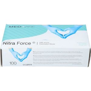 Medcare - Nitra Force - Nitril Wegwerphandschoen - Blauw