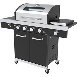 El Fuego Kingston 4.1 gasbarbecue met steakzone - LED knopverlichting - RVS - Zwart