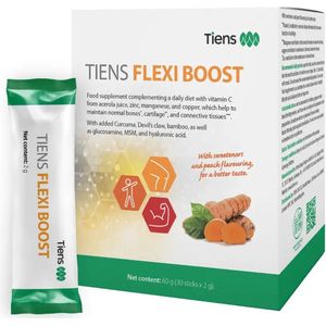 Tuana Kruiden - Tiens Flexi Boost - Glucosamine - Msm - Hyaluronic Acid - Curcuma - Devil's Claw - Bamboo - TIE07