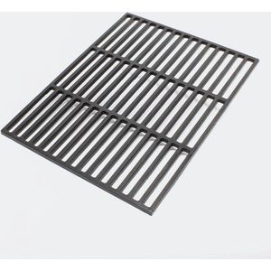 WilTec Cast iron Barbecue grate rectangular 60 x 40 cm massive for charcoal grill, gas grill