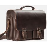 aunts & uncles Hunter Big Finn Aktentas leer 40 cm laptopvak vintage brown