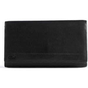 aunts & uncles Norwegians Vilde Portemonnee RFID-bescherming Leer 19 cm  zwart