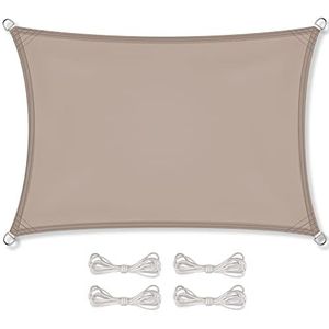 Zonnedoek driehoek gelijkzijdig 2x2x2m taupe bestel online of showroom