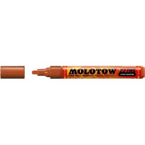 Molotow ONE4ALL 4mm Acryl Marker - Oker rood - Geschikt voor vele oppervlaktes zoals canvas, hout, steen, keramiek, plastic, glas, papier, leer...