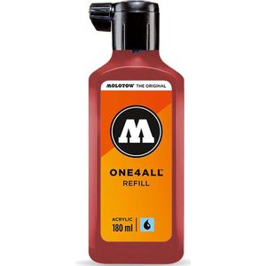 Molotow mo692086 ONE4all navulinkt voor permanente markers, 180 ml, 1 stuk, wijnrood