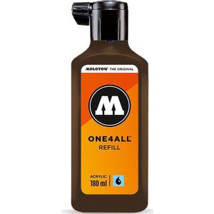 Molotow ONE4ALL Navulling acryl, kleur 092 hazelnootbruin 180 ml, navulinkt voor permanente marker