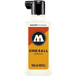 Molotow ONE4ALL navulling acryl, kleur 229 natuurlijk wit 180 ml, navulinkt voor permanente marker