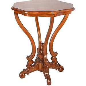 Bijzettafel mahonie tafel antieke houten tafel massief theetafel woonkamertafel bruin 60cm mar262 Palazzo exclusief