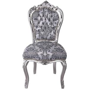 Barokke stoel stoel barok eetkamerstoel antiek 106cm x 54cm x 54cm zilver cat530e36 Palazzo Exclusief