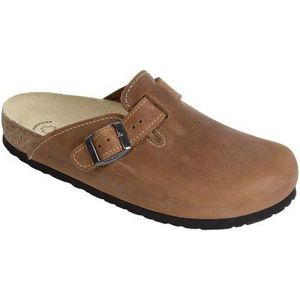 Wörishofer Clog 41510 Uniseks leren klompen, Bruin, 40 EU