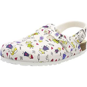 Wörishofer Weeger Biologische Gezondheid Clog met hielriem, Witte zus, 35 EU