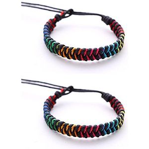 DonDon 2 Gekleurde vriendschapsbandjes, uniseks