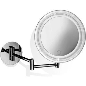 Spiegel - Vloer - Rond - 80 cm - Zwart - Glas