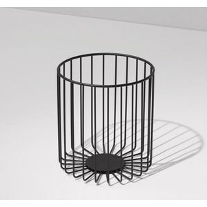 Afvalkorf - DW 220, mat zwart.