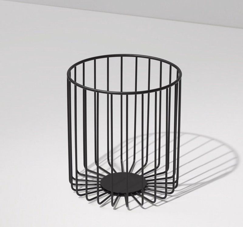 Afvalkorf - DW 220, mat zwart.